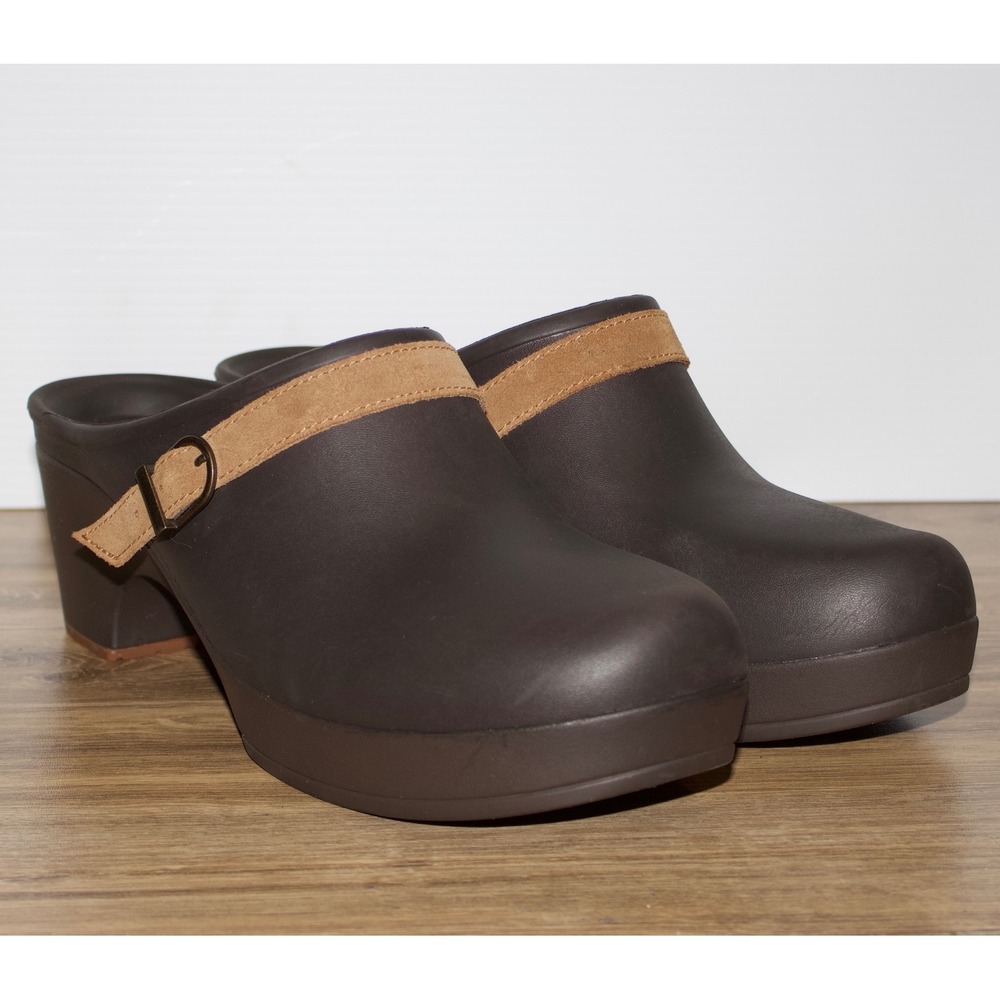 Crocs Dual Comfort Sarah Clogs Espresso Brown Slip On Mule Womens Size 11